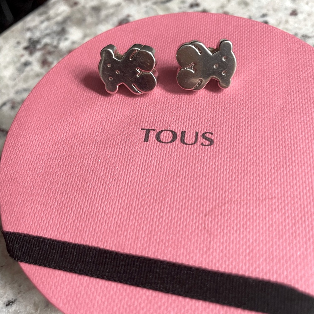 Silver 925 Tous bear earrings